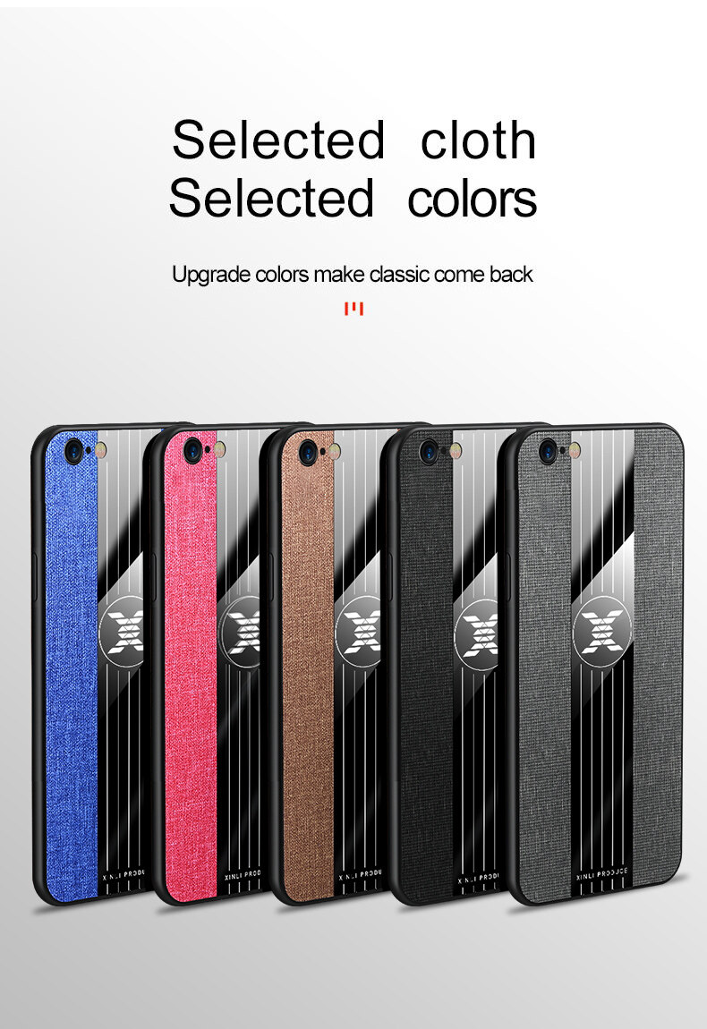 Hontinga Casing Case For VIVO V11 Pro Case Fabric Cloth Back Case With Metal Finger Ring Holder Matte Protective Hard Cover Phone Case Shockproof Cases Coque Handphone Hard Case For Boys Girls Men Wom